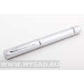 Серебристая ручка-флэшка MG17366.S.16gb в металлическом корпусе
