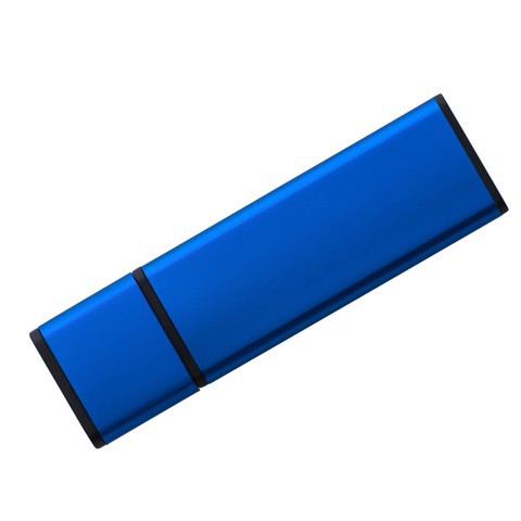 Флешка 16 ГБ синяя, металл «ДЖУСТ»