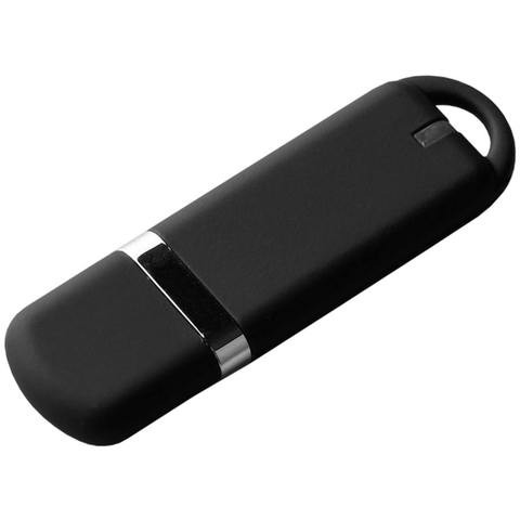 Флешка 8 ГБ черная, пластик и soft-touch «МИРАКС-СОФТ»